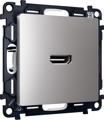 Комплект механизма Ambrella Volt розетки HDMI 2.0 ALFA MA514010 Сталь матовый 40V/500mA 2.0GHz 5-18Gbit/s QUANT