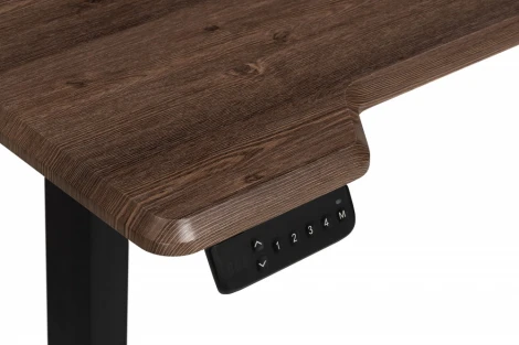 Компьютерный стол Маркос с механизмом подъема 120 (Маркос с механизмом подъема 120х75х75 черный / кантри орех) Notta арт.578484