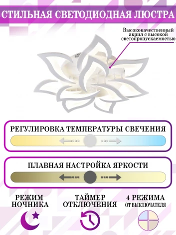 Потолочная люстра Natali Kovaltseva LED LAMPS 81224