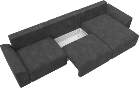 Диван угловой Лига-048 НПБ лонг Лига Диванов (Велюр) арт.128490