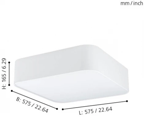 Потолочный светильник Eglo Pasteri Square 99089