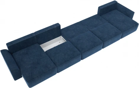 Диван п-образный Лига-048 НПБ МегаЛонг Лига Диванов (Велюр) арт.128322