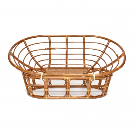 Кресло "MAMASAN" 23/02 W / без подушки / Antique brown (античный черно-коричневый)