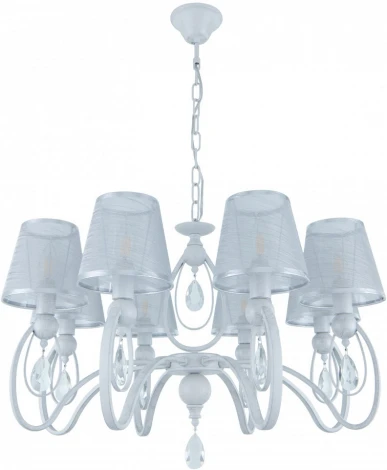 Подвесная люстра Arte Milano AM347203 347203/8 WT+SL (220V, подвески, на цепи)