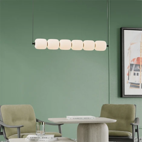 Подвесной светильник Lightera Lavish LE162L-6W Wi-Fi (LED, 220V, управление смартфоном, голосовое управление, умный дом - Алиса, Tuya Smart, Маруся, Smart Life, Экосистема Сбер, на тросе)