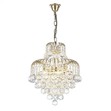 Подвесная люстра Arti Lampadari Bellagio E 1.5.40.100 G (220V, хрусталь, на цепи)