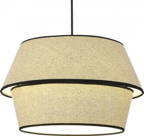 Подвесной светильник ST Luce Jackie SL1354.413.01 Черный/Бежевый, Черный E27 1*40W (220V, на проводе)