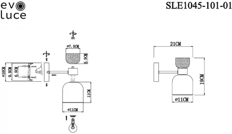 Бра Vento SLE1045-101-01 Evoluce