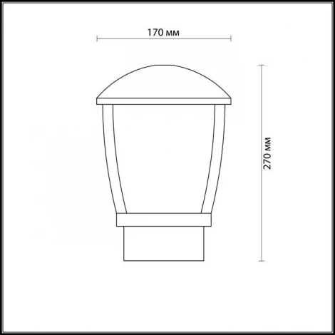 Наземный светильник Odeon Light Tako 4051/1B