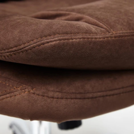 Кресло SOFTY LUX коричневый (флок)