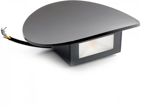 Настенный светильник уличный светодиодный Окленд 48366 DH507, 7W, 520Lm, 4000K, черный Feron (220V, круглые, IP54)