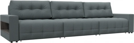 Диван прямой с полками Лига-053 НПБ Лонг Лига Диванов (Рогожка) арт.128909