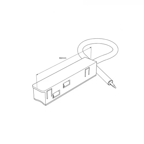 Коннектор питания для магнитного трека RAUMBERG STC Bk (48V)