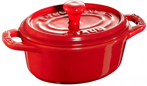 Мини-кокот овальный, 11 см, 0,2 л, вишневый 40511-086 Staub