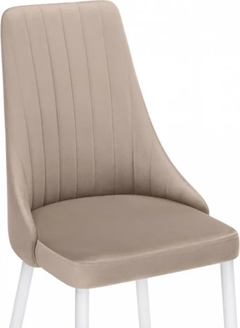 Стул на металлокаркасе Кора (Кора бежевый / белый) Notta арт.517124