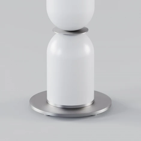 Настольная лампа Eurosvet Caprera 01153/1 никель (220V, выключатель, круглые)