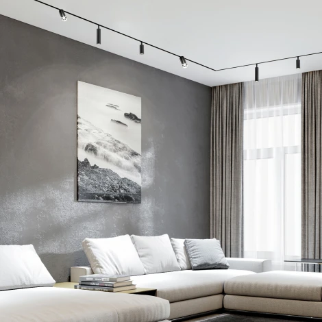 Трековый светильник магнитный 48V 8W 4200K Porte (черный) 85507/01 Slim Magnetic R07 Elektrostandard (LED, круглые)