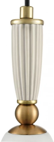 Подвесной светильник Lumion Derbi 8285/1A античная бронза/белый, металл/керамика/стекло Е14 1*40W 220V (на проводе)