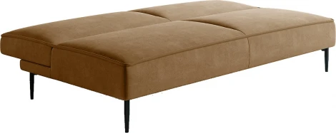 Este диван-кровать трехместный, прямой, без подлокотников, велюр коричневый Velutto 23 Top Concept арт.22309
