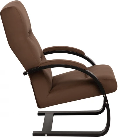 Кресло Leset Монэ (Фанера,Березовый шпон,Металл,Велюр/Светло-коричневый) арт.2500000070914