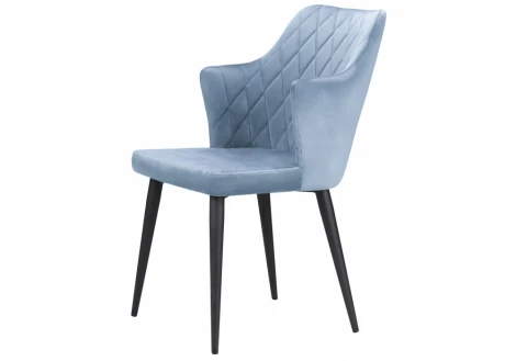 Стул Woodville на металлокаркасе Velen light blue 15026