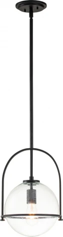 Подвесной светильник на штанге Hinkley Somerset QN-SOMERSET-P-C-BK (220V, шар)