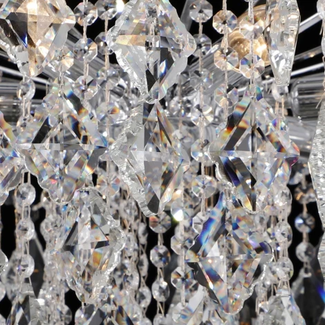 Потолочная люстра на штанге ILLUMICO IL3352-7CSQ-39 CR (220V, хрусталь)