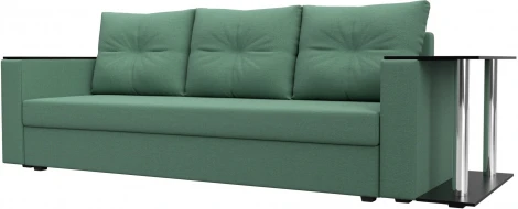 Диван прямой Атланта Лайт со столом справа Лига Диванов (Рогожка) арт.126160