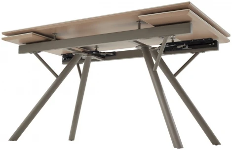 Стол ЛИБЕРТИ 140 цвет ПАНДОРА (Pandora), керамика / Латте каркас M-City 64407