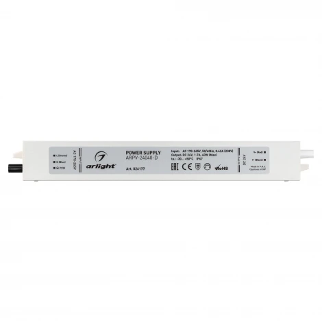Блок питания ARPV-24040-D (24V, 1.7A, 40W) (IP67 Металл) 026177 Arlight ARPV
