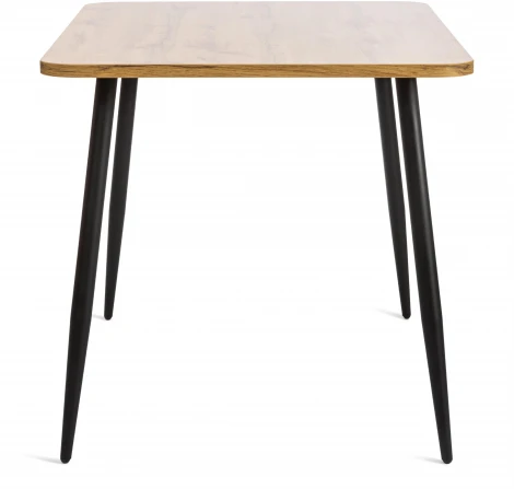 Стол PLUTO ЛДСП/металл, 120x80x77 см, Дуб вотан/Черный Tetchair 19317