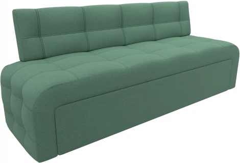 Диван кухонный прямой Люксор (Зеленый/Рогожка) Лига Диванов арт.125823