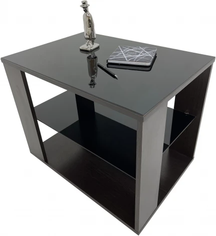 Стол журнальный BeautyStyle 5 венге/стекло черное от фабрики Mebelik