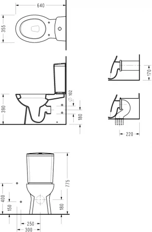 Унитаз-компакт Serel Nita NT02