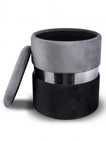 Комплект из 2 пуфиков серый MY iNTERNO New-York MY18A060GS(small+big)