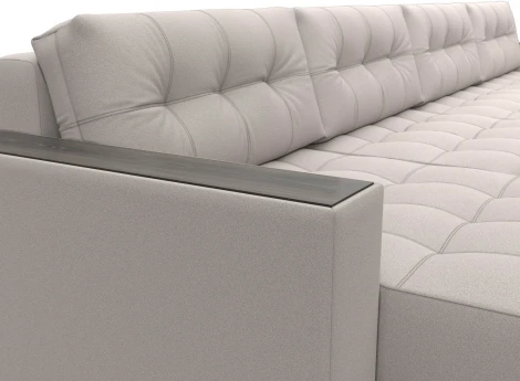 Диван П-образный с декором Лига-049 НПБ Лонг Лига Диванов (Замша) арт.128582