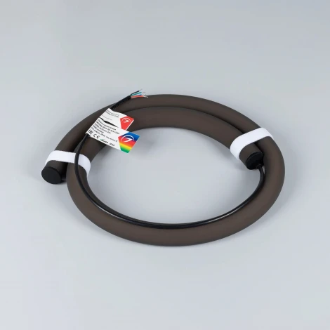 Светодиодная лента герметичная MonLIGHT-BLACK-TOP-G280-D25mm 24V RGB 360deg (14.4 W/m, IP65, 1m, wire x1) (Arlight, Вывод прямой, 3 года) 047198