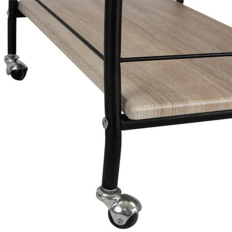 Стол сервировочный Марко дуб сонома/эбеновое дерево/черный Mebelik 009361