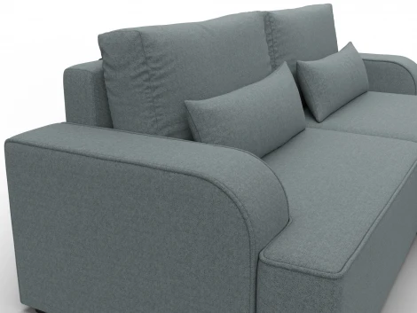 Диван угловой Лига-120 угол правый (ДСП,Брус,Фанера,ЛДС,Рогожка/Серый) Лига Диванов 137285