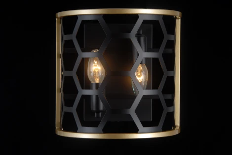 Настенный светильник Natali Kovaltseva Valencia 81059-2W MATT BLACK