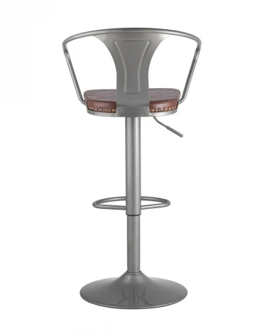Стул барный TOLIX ARMS SOFT Серебристый
