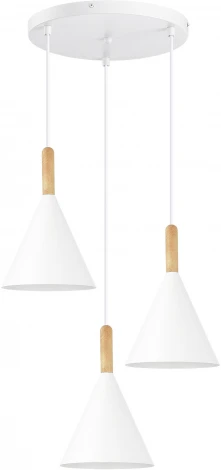 Светильник подвесной Evoluce Arket SLE1255-513-03 Белый/Белый E27 3*40W (220V, на проводе)