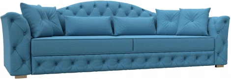 Диван прямой Артис (Голубой/Рогожка) Лига Диванов арт.123266