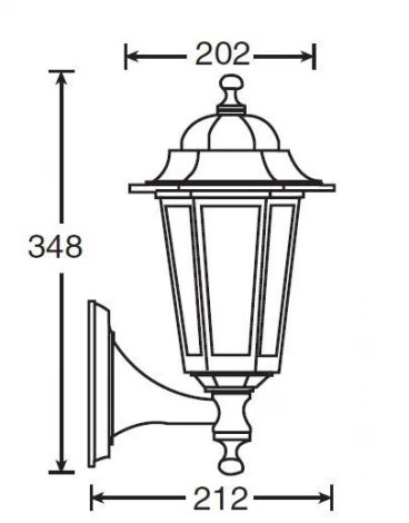 Настенный фонарь уличный Oasis Light 79801S Bl (220V, IP44)
