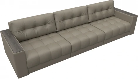 Диван прямой с декором Лига-049 НПБ Лонг Лига Диванов (Экокожа) арт.128432