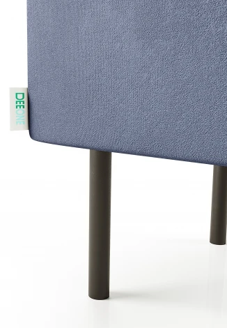 Маленькая радость Пуф прямоугольный на ножках, светло-синий D1 furniture арт.AAA41673007