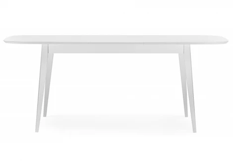 Кухонный стол Woodville Адель 145(190)x80 белый матовый
