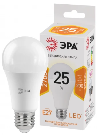 Лампочка светодиодная E27 25W ЭРА LED A65-25W-827-E27