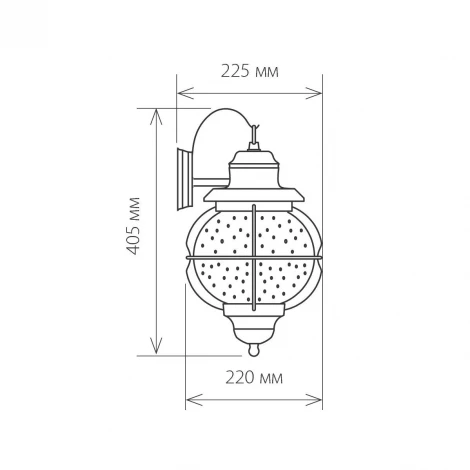 Настенный фонарь уличный Elektrostandard Regul GLXT-1475D