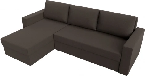 Диван угловой Траумберг Лайт левый угол (Коричневый/Рогожка) Лига Диванов арт.121138L